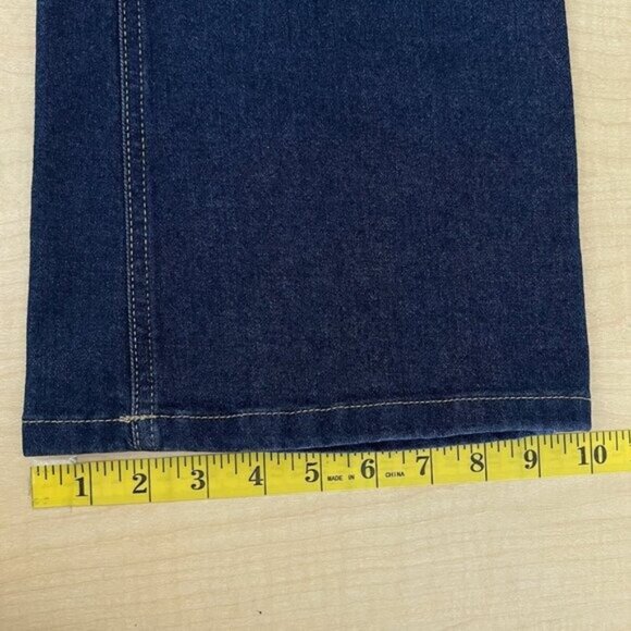 NWT Black Tape Women's Blue Denim Jeans Size 25 Maya High Rise Relaxed Flare Leg - Picture 11 of 11